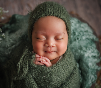 A baby sleeping