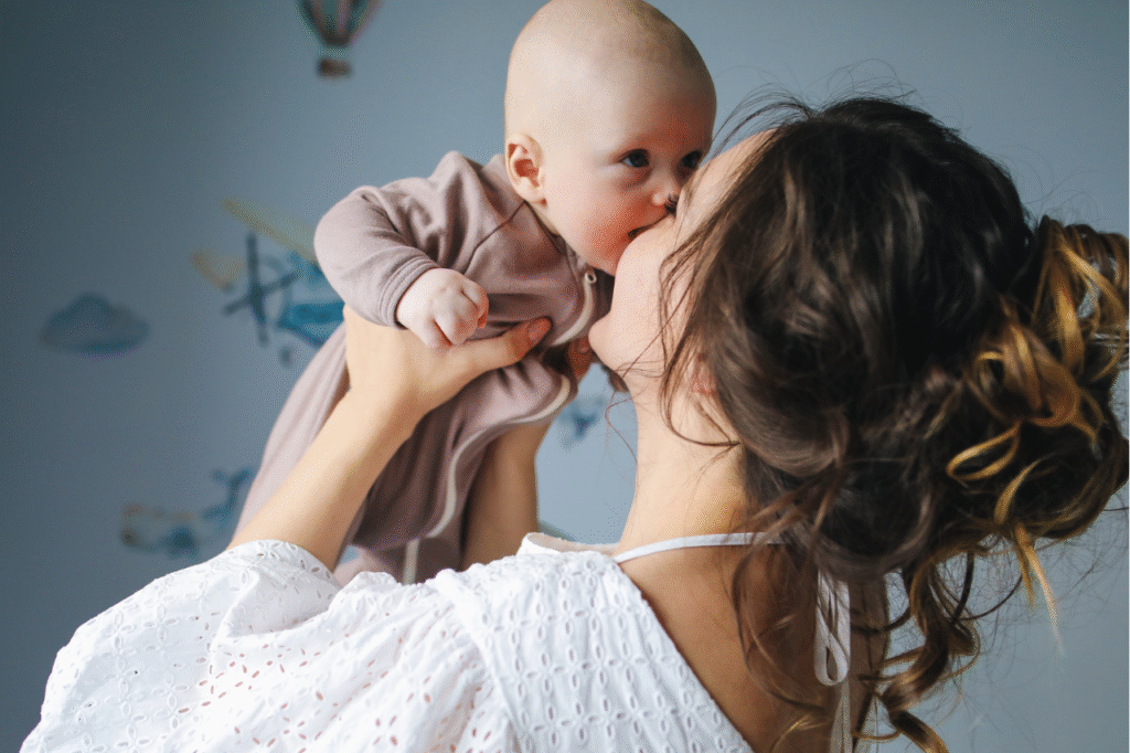 Baby experiencing baby regression